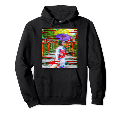Japanese Traditional Kimono Aesthetic Hoodie - Trendy Graphic Men Women - T-Shirt, Sweatshirt, Hoodie