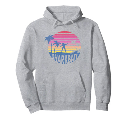 Trendy Shark Rainbow Shark Bait Hoodie - Unique Graphic Men Women - T-Shirt, Sweatshirt, Hoodie