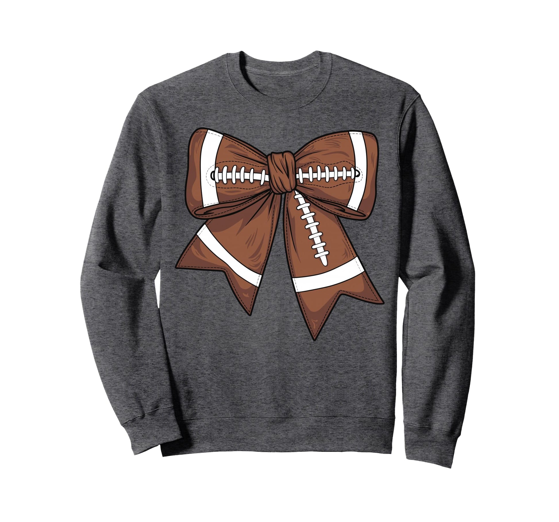 Football Coquette Bow Football Sweatshirt - Aesthetic Graphic Men Women - T-Shirt, Sweatshirt, Hoodie