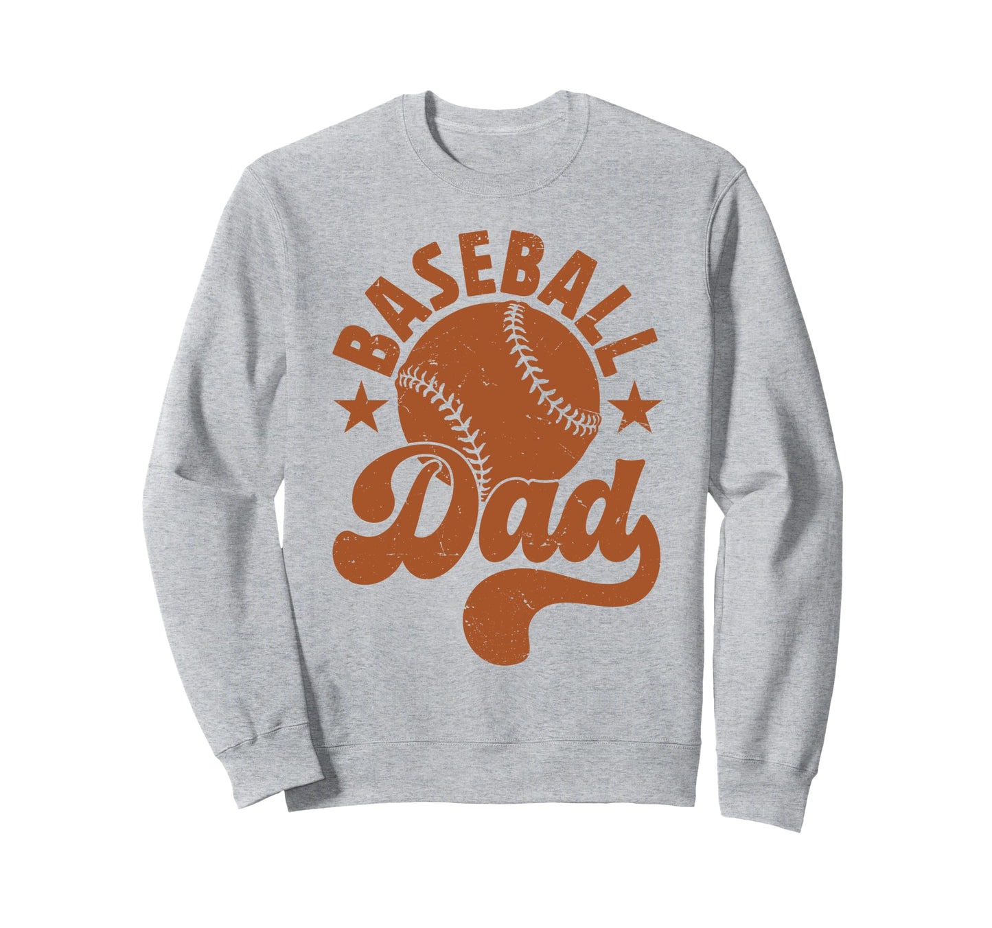 Baseball Dad Daddy Father Happy Sweatshirt - Unique Graphic for Adults - T-Shirt, Sweatshirt, Hoodie