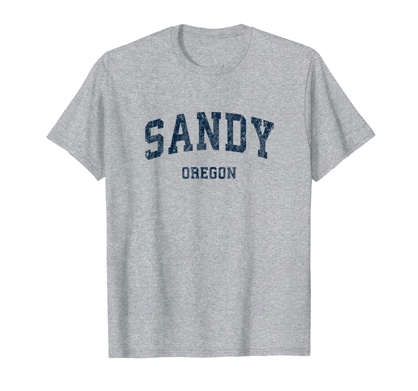 Sandy Oregon Or Varsity Sports Navy T-Shirt - Fun Novelty Design for Adults - T-Shirt, Sweatshirt, Hoodie