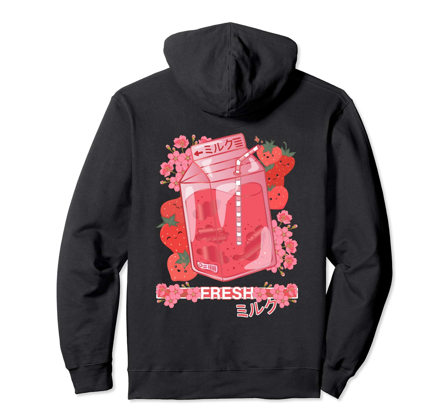 Fresh Japanese Milk 90S Japanese Otaku Hoodie - Minimalist Print Men Women - T-Shirt, Sweatshirt, Hoodie