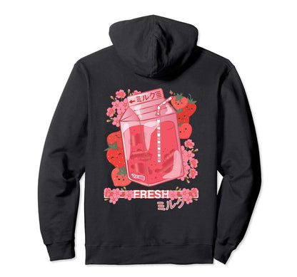 Fresh Japanese Milk 90S Japanese Otaku Hoodie - Minimalist Print Men Women - T-Shirt, Sweatshirt, Hoodie