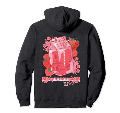 Fresh Japanese Milk 90S Japanese Otaku Hoodie - Minimalist Print Men Women - T-Shirt, Sweatshirt, Hoodie