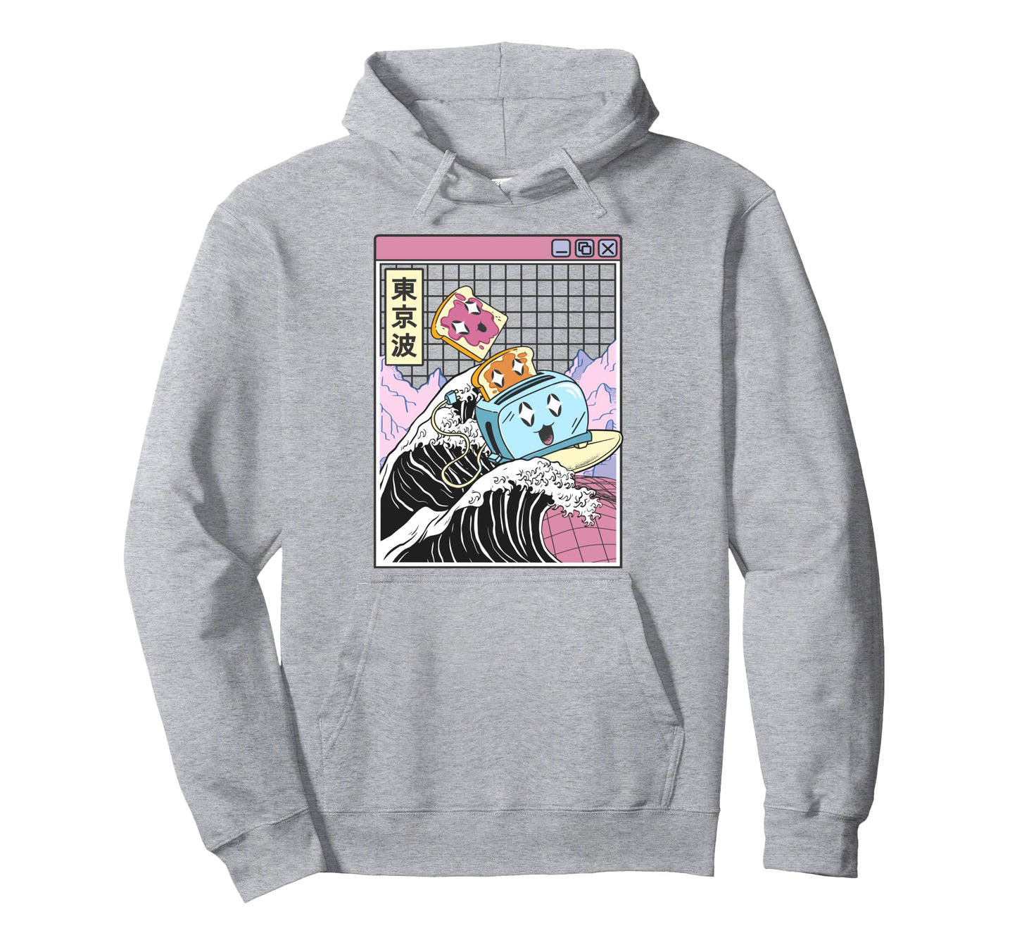 Happy Toaster Jelly Peanut Butter Toast Hoodie - Unique Graphic Unisex - T-Shirt, Sweatshirt, Hoodie