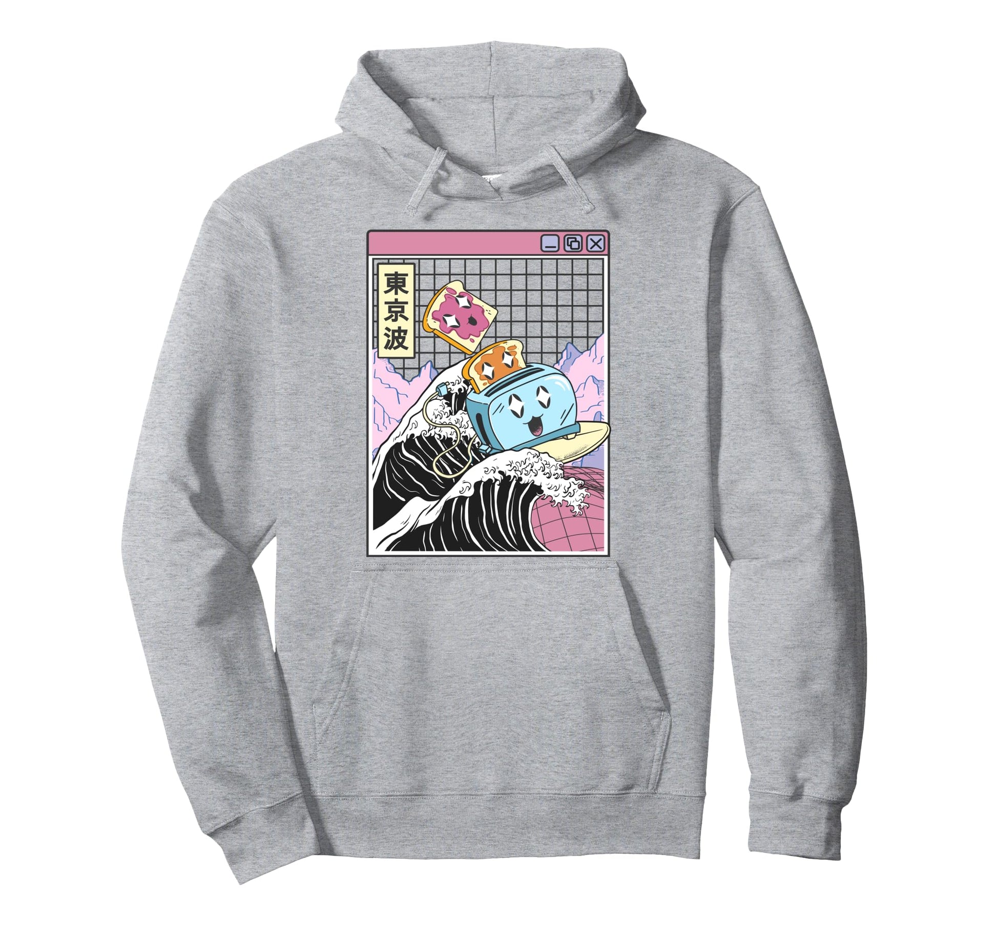 Happy Toaster Jelly Peanut Butter Toast Hoodie - Unique Graphic Unisex - T-Shirt, Sweatshirt, Hoodie