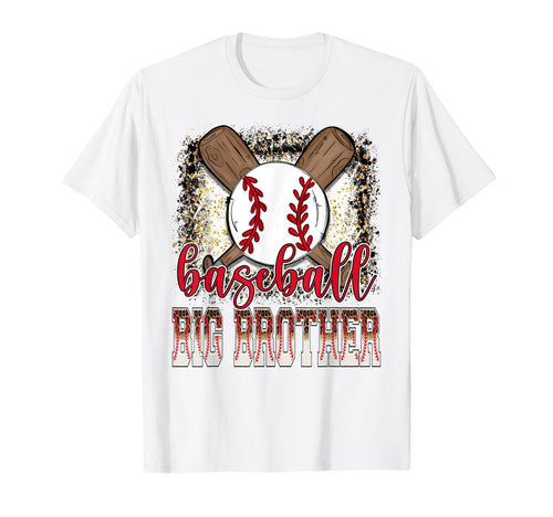 Baseball Big Brother Leopard Proud T-Shirt - Custom Art Print Men Women - T-Shirt, Sweatshirt, Hoodie