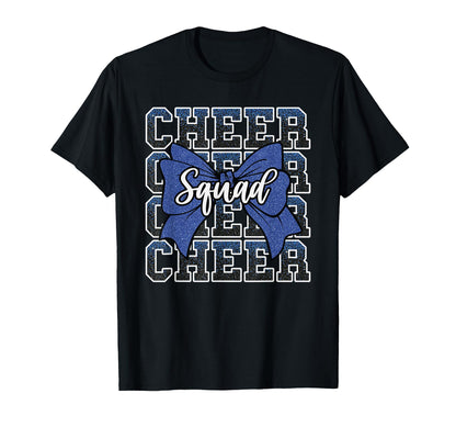 Blue Cheer Squad Funny Sport Cheerleader T-Shirt - Graphic Print Unisex - T-Shirt, Sweatshirt, Hoodie