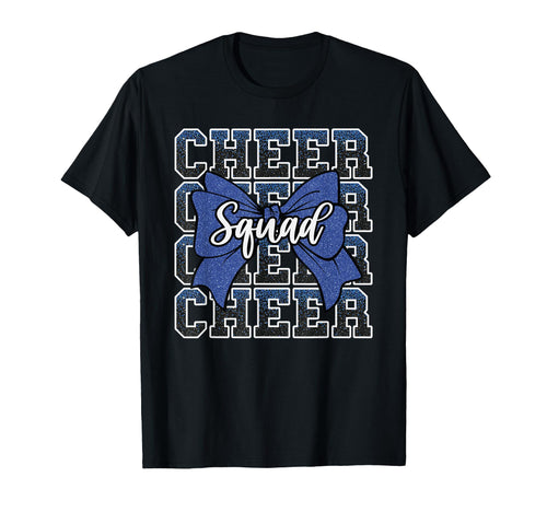Blue Cheer Squad Funny Sport Cheerleader T-Shirt - Graphic Print Unisex - T-Shirt, Sweatshirt, Hoodie