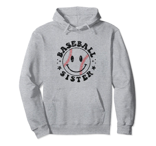 Baseball Sister Funny Sporty Hoodie - Minimalist Print Unisex - T-Shirt, Sweatshirt, Hoodie