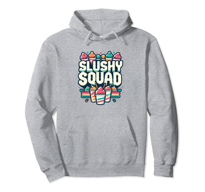 Slushy Squad Rainbow Line Up Hoodie - Graphic Print for Adults - T-Shirt, Sweatshirt, Hoodie