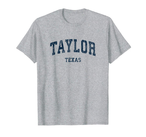 Taylor Texas Tx Varsity Sports Navy T-Shirt - Trendy Graphic for Adults - T-Shirt, Sweatshirt, Hoodie