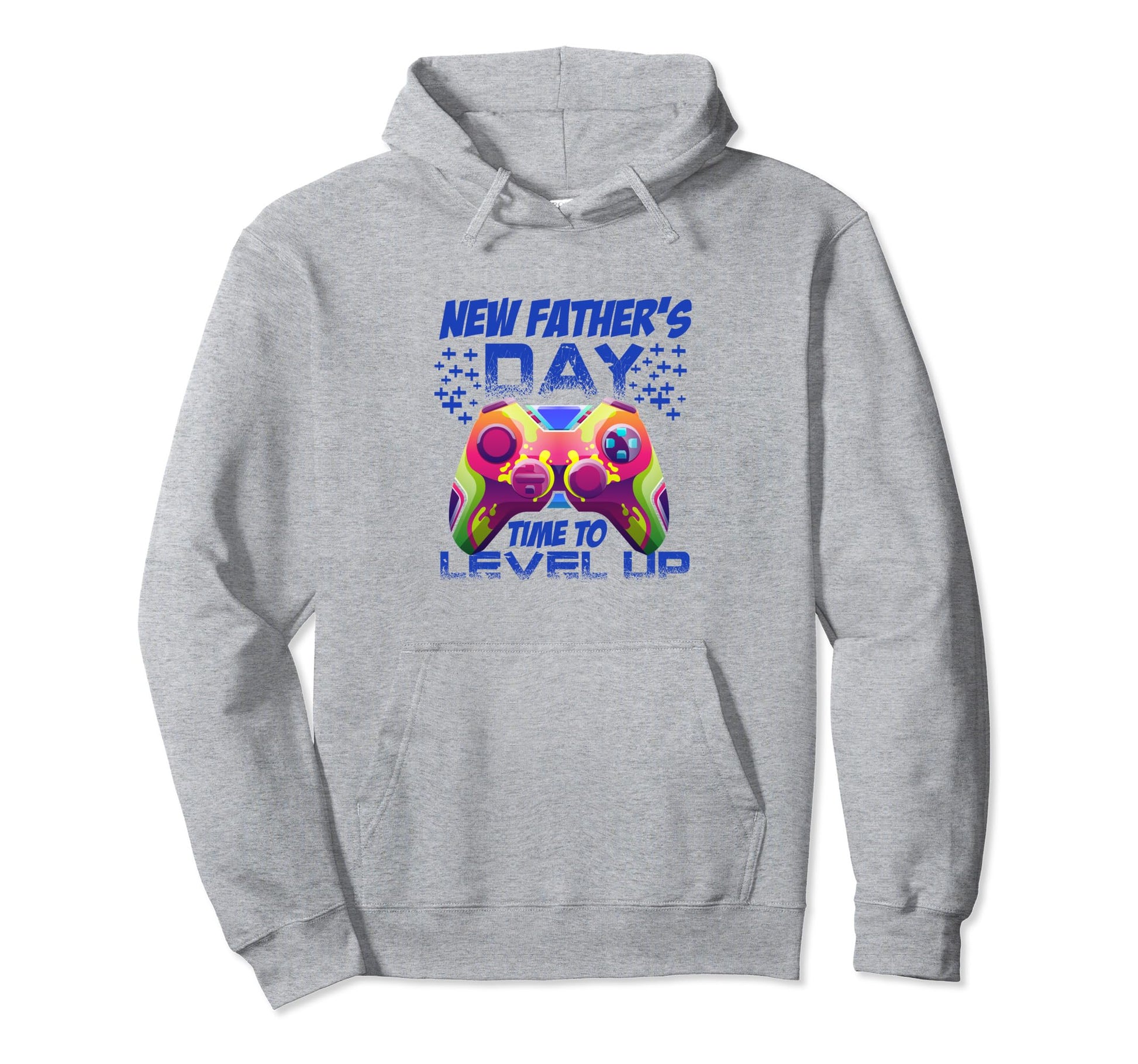 Level Up Funny Fathers Day Ideas Hoodie - Custom Art Print Men Women - T-Shirt, Sweatshirt, Hoodie