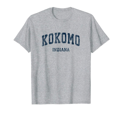 Kokomo Indiana Varsity Sports Navy T-Shirt - Fun Novelty Design for Adults - T-Shirt, Sweatshirt, Hoodie