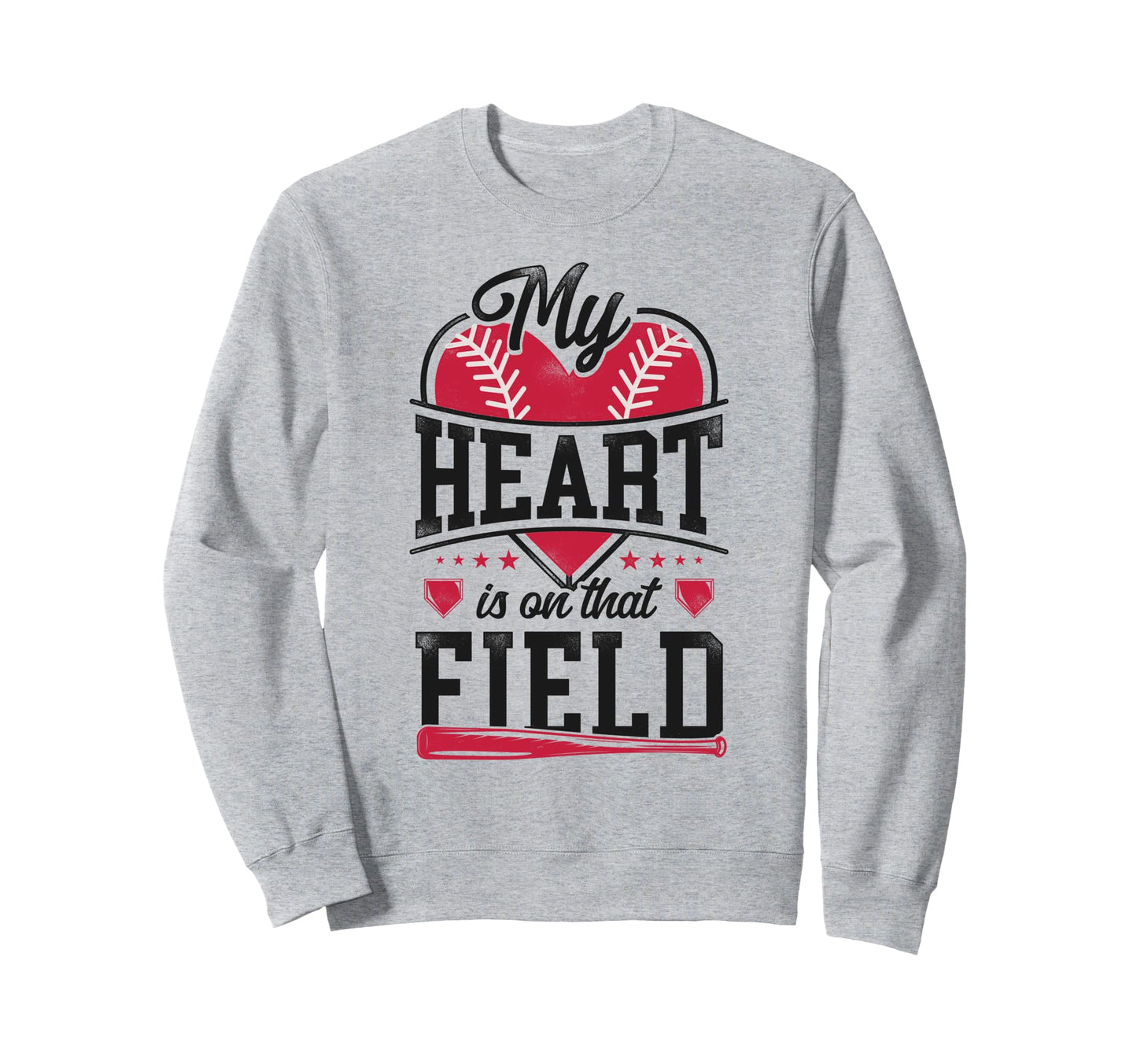Baseball Fan Mom Mother Sweatshirt - Casual Everyday Wear Unisex - T-Shirt, Sweatshirt, Hoodie