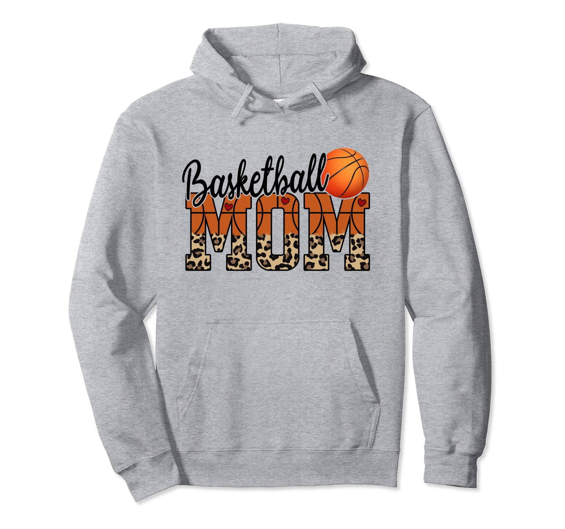 Basketball Mom Leopard Basketball Mama Hoodie - Custom Art Print Unisex - T-Shirt, Sweatshirt, Hoodie