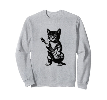 Punk Rock Y2K Kitten 90S Grunge Sweatshirt - Novelty Apparel for Adults - T-Shirt, Sweatshirt, Hoodie