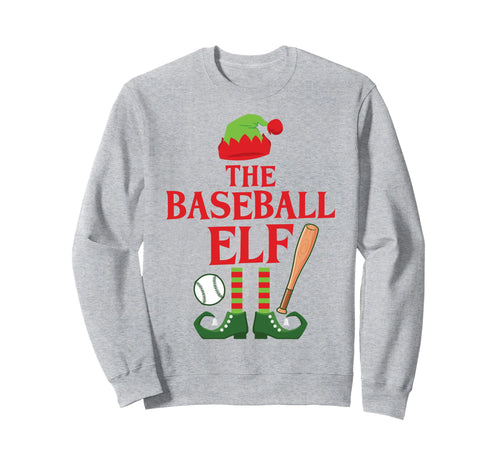 Baseball Elf Family Group Matching Sweatshirt - Trendy Graphic for Adults - T-Shirt, Sweatshirt, Hoodie
