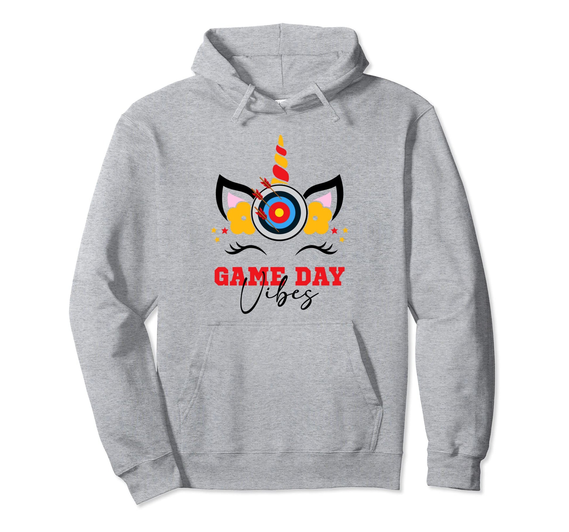 Archery Game Day Vibes Arrow Mom Hoodie - Aesthetic Graphic Men Women - T-Shirt, Sweatshirt, Hoodie