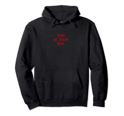 Lust First Bite Aesthetic Soft Grunge Hoodie - Minimalist Print for Adults - T-Shirt, Sweatshirt, Hoodie