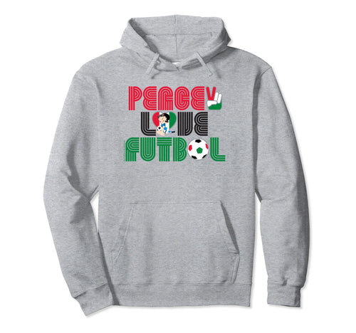 Betty Boop Peace Love Futbol Icon Fill Hoodie - Minimalist Print for Adults - T-Shirt, Sweatshirt, Hoodie