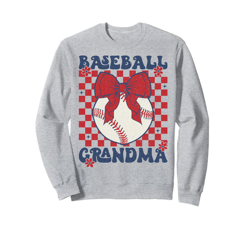 Baseball Grandma Coquette Bow Game Sweatshirt - Trendy Graphic Men Women - T-Shirt, Sweatshirt, Hoodie