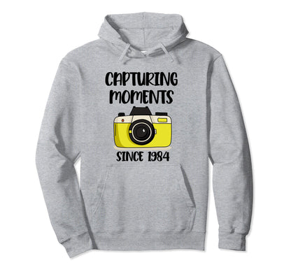 Photographer Birthday Capturing Hoodie - Minimalist Print Men Women - T-Shirt, Sweatshirt, Hoodie