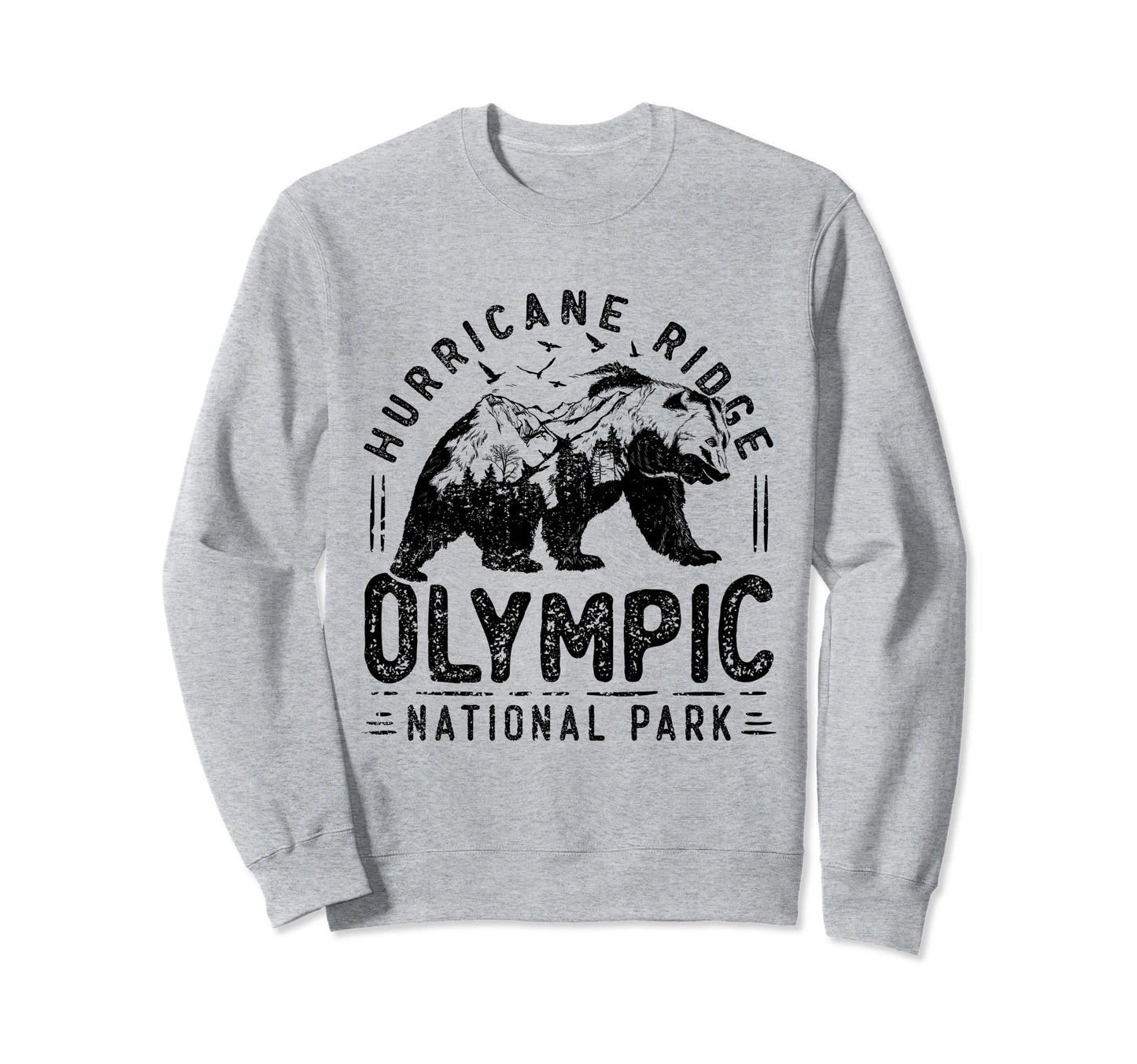 Olympic National Park Mountain Sweatshirt - Trendy Graphic Men Women - T-Shirt, Sweatshirt, Hoodie