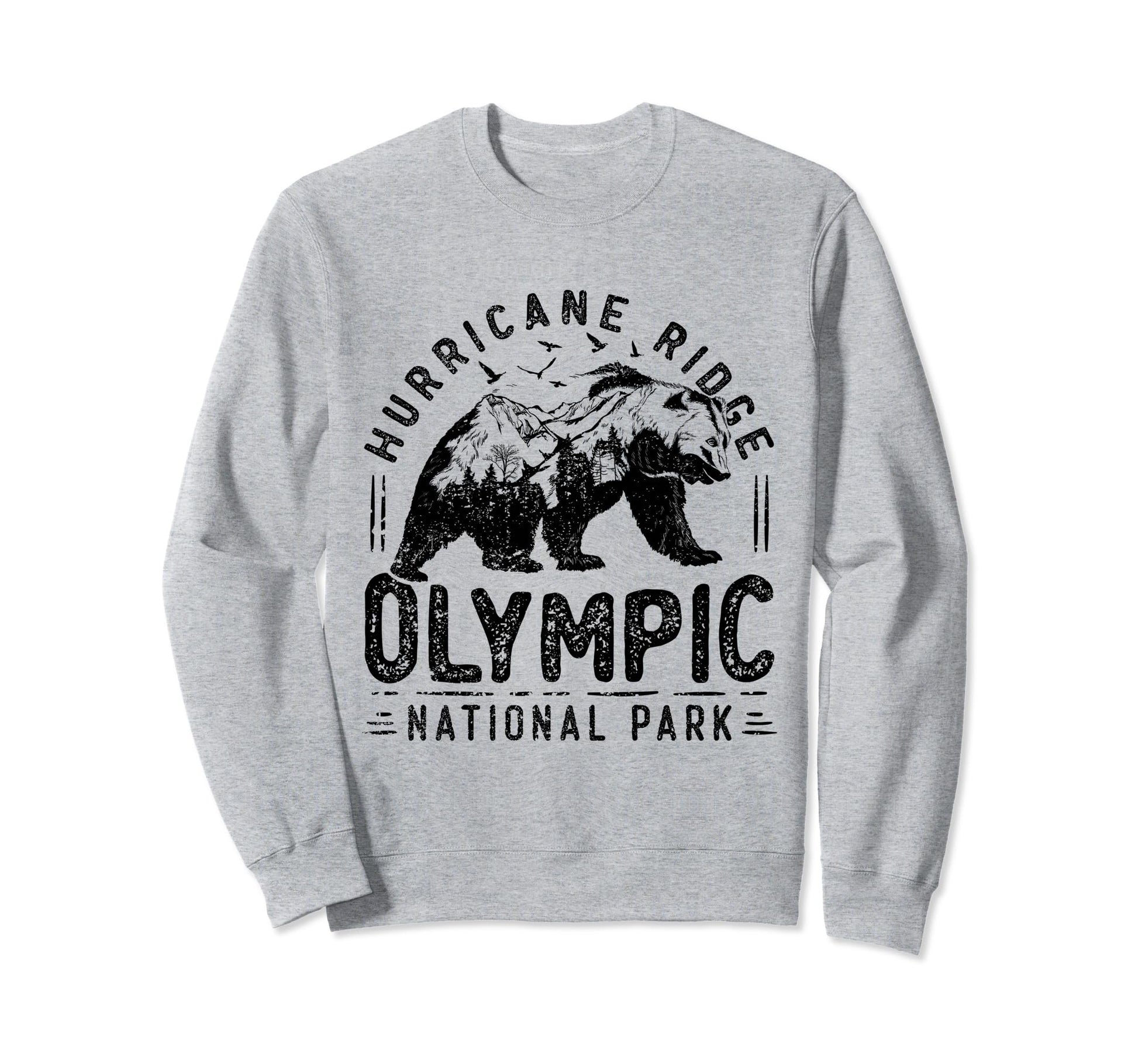Olympic National Park Mountain Sweatshirt - Trendy Graphic Men Women - T-Shirt, Sweatshirt, Hoodie