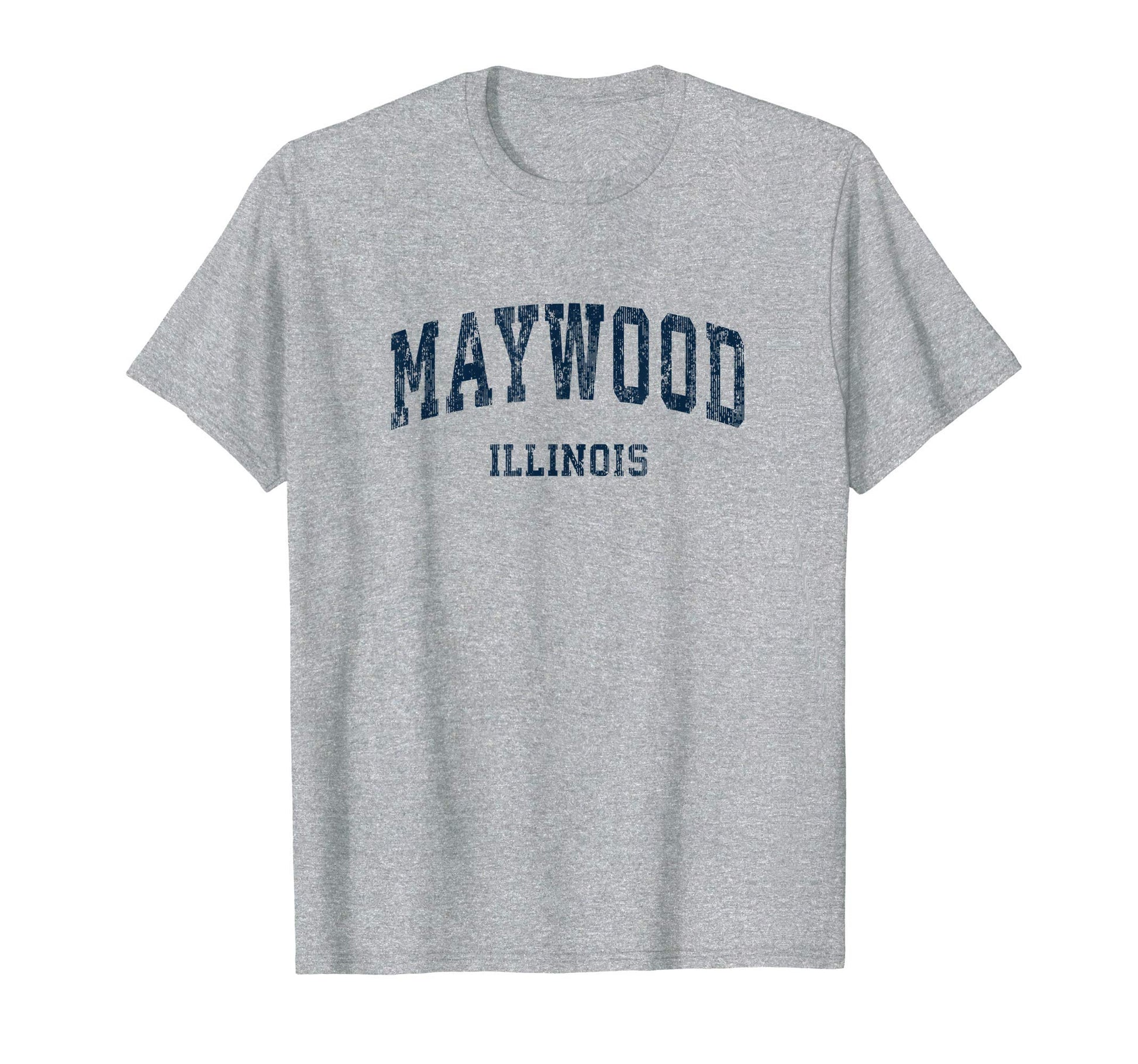 Maywood Illinois Il Varsity Sports Navy T-Shirt - Novelty Apparel Men Women - T-Shirt, Sweatshirt, Hoodie