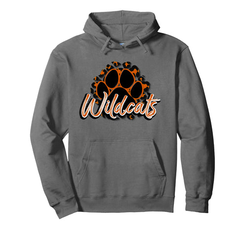 Wildcats Orange Black Cheetah School Hoodie - Trendy Graphic Men Women - T-Shirt, Sweatshirt, Hoodie