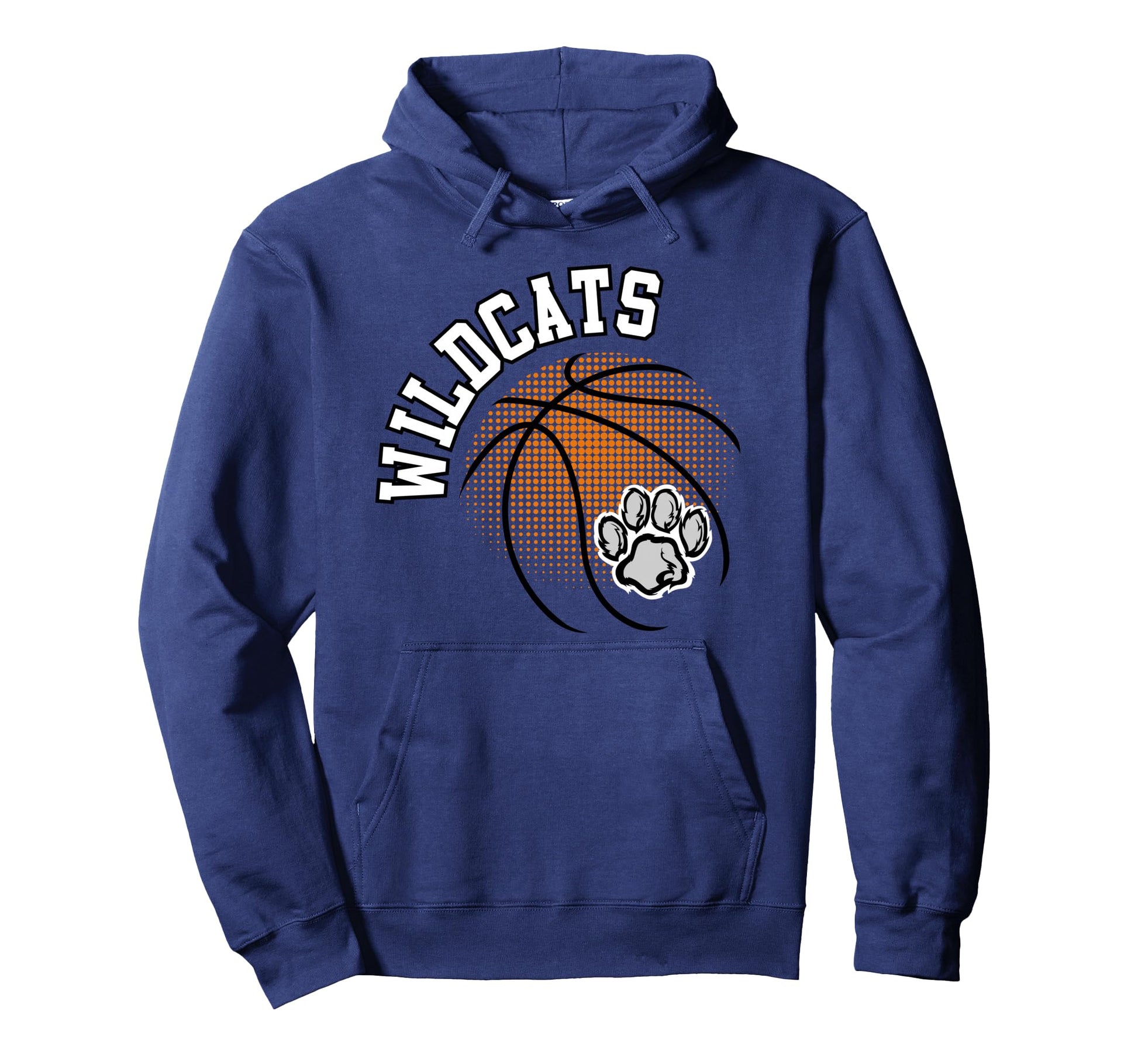 Wildcats Basketball Mom Game Day Mascot Hoodie - Fun Novelty Design Unisex - T-Shirt, Sweatshirt, Hoodie