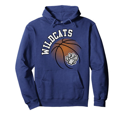 Wildcats Basketball Mom Game Day Mascot Hoodie - Fun Novelty Design Unisex - T-Shirt, Sweatshirt, Hoodie
