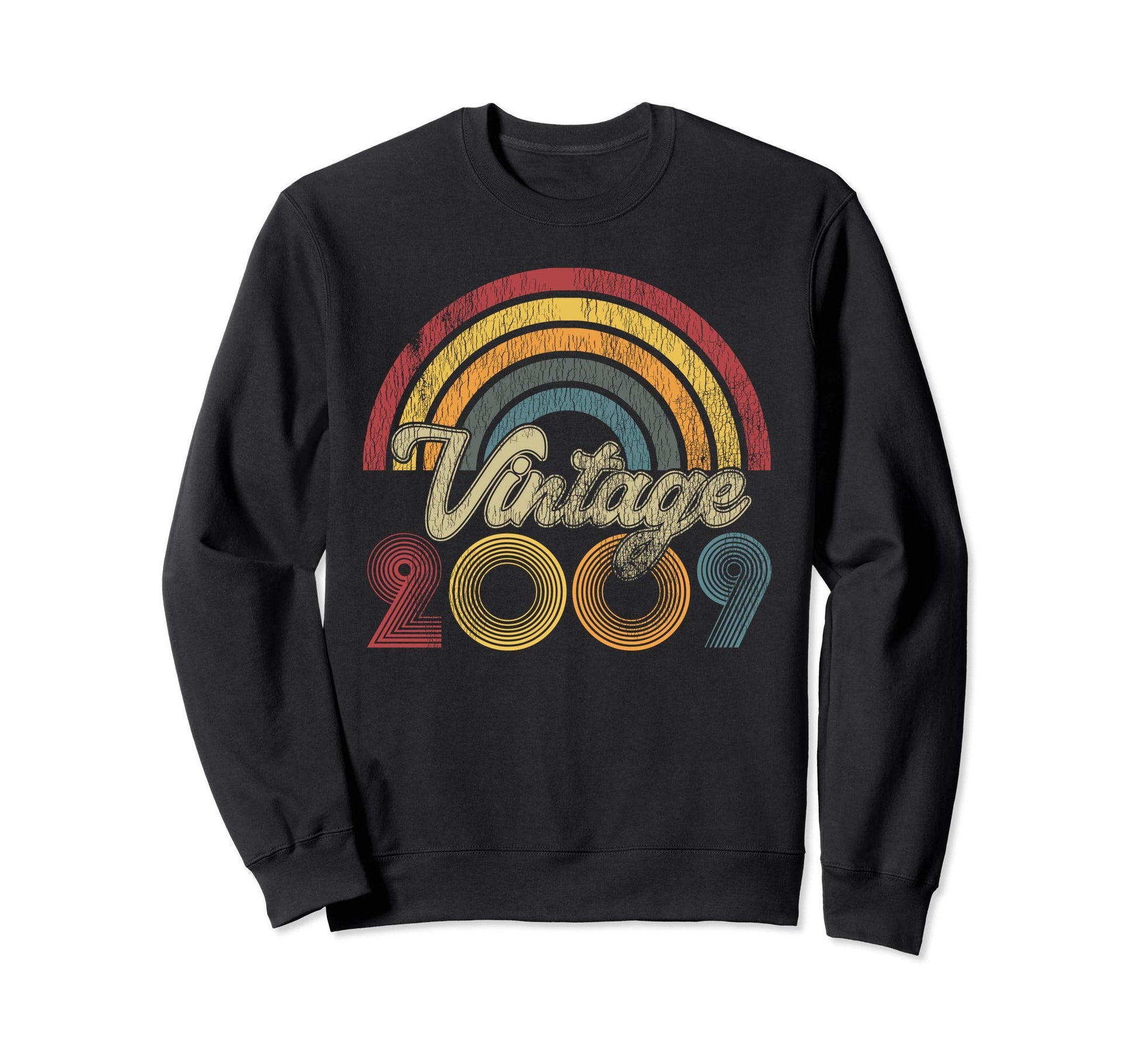 2009 12Th Birthday Gift Rainbow Sweatshirt - Streetwear Style for Adults - T-Shirt, Sweatshirt, Hoodie