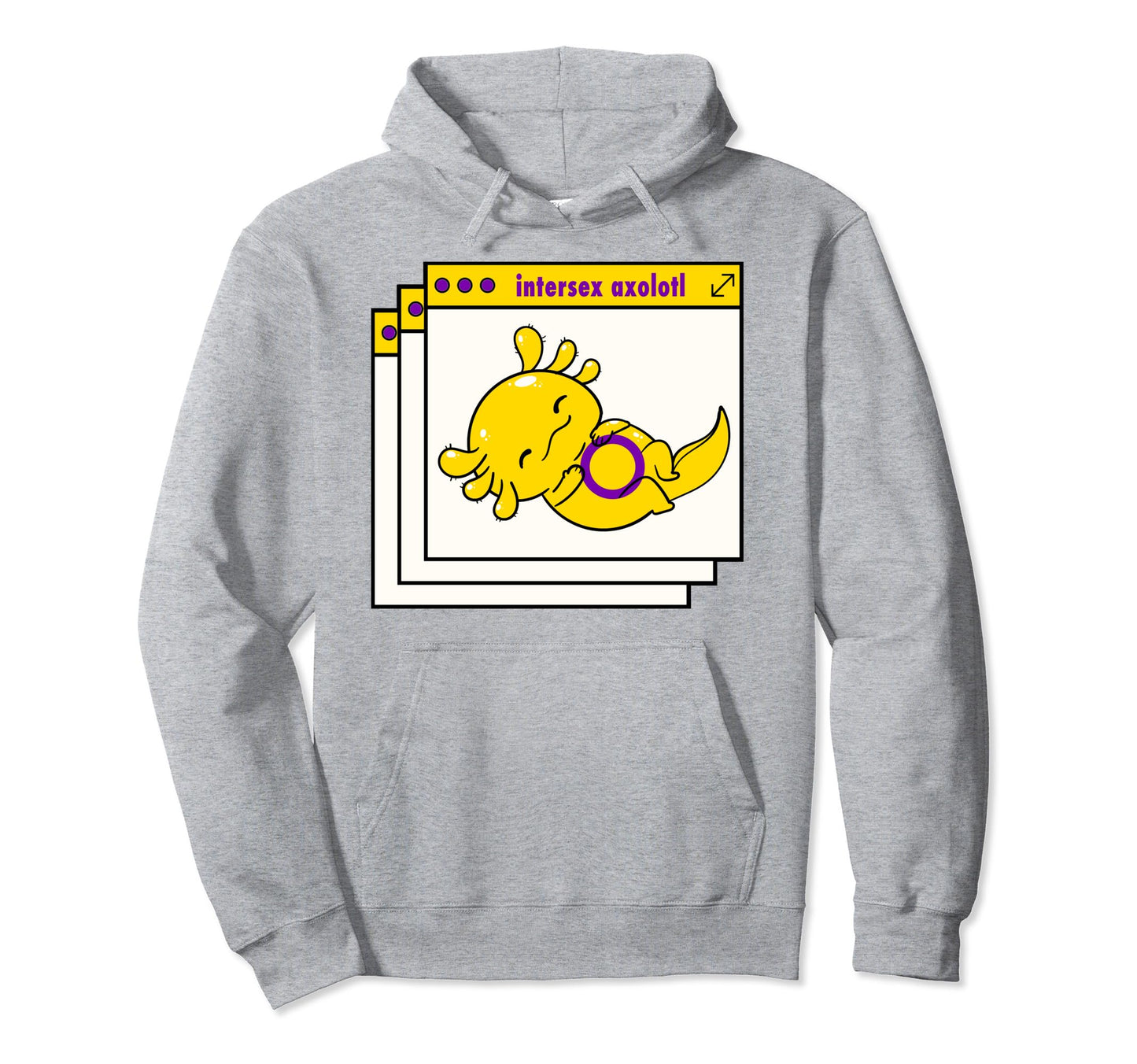 Y2K Vaporwave Intersex Pride Napping Hoodie - Fun Novelty Design Unisex - T-Shirt, Sweatshirt, Hoodie