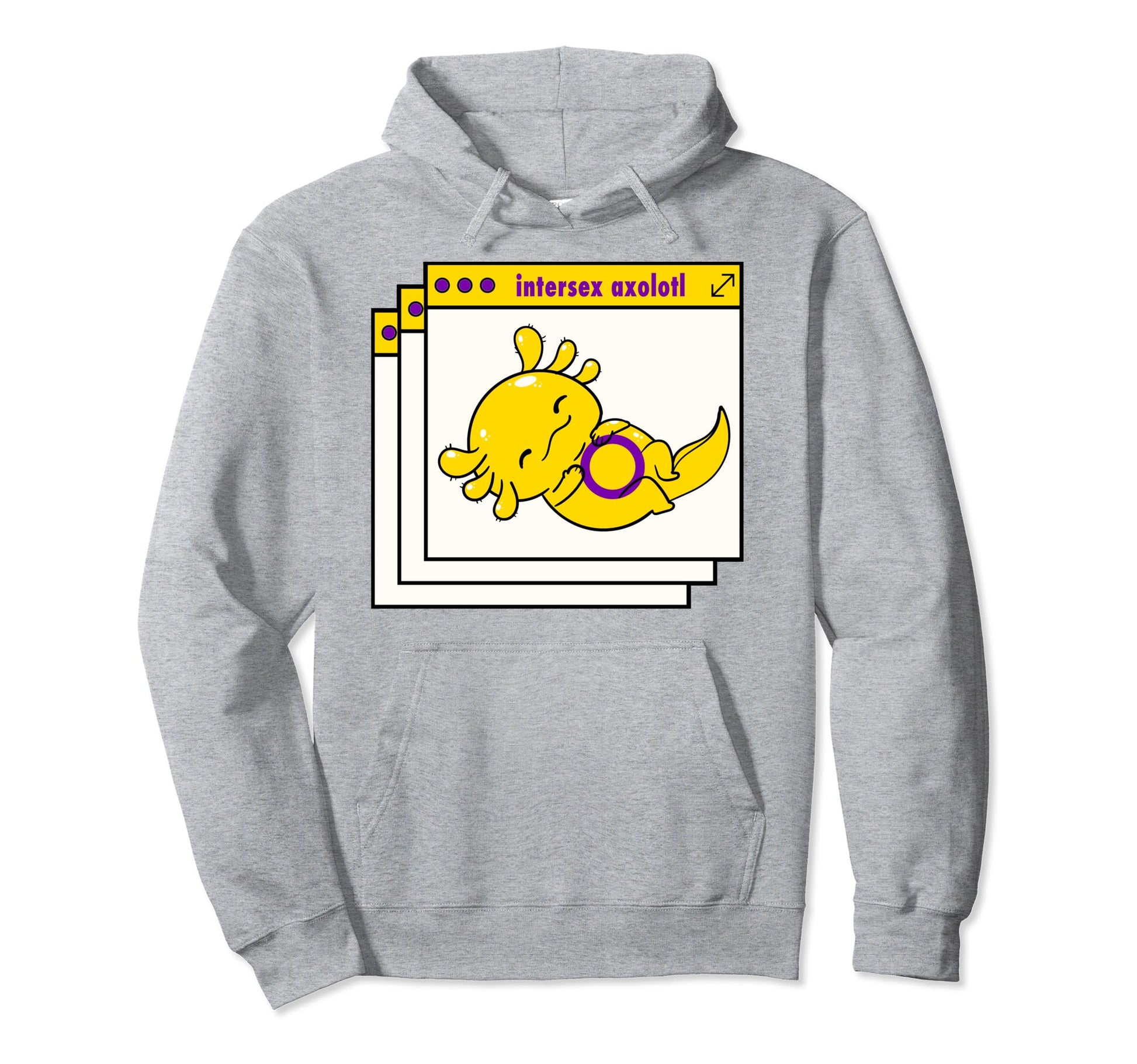 Y2K Vaporwave Intersex Pride Napping Hoodie - Fun Novelty Design Unisex - T-Shirt, Sweatshirt, Hoodie