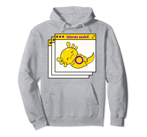 Y2K Vaporwave Intersex Pride Napping Hoodie - Fun Novelty Design Unisex - T-Shirt, Sweatshirt, Hoodie