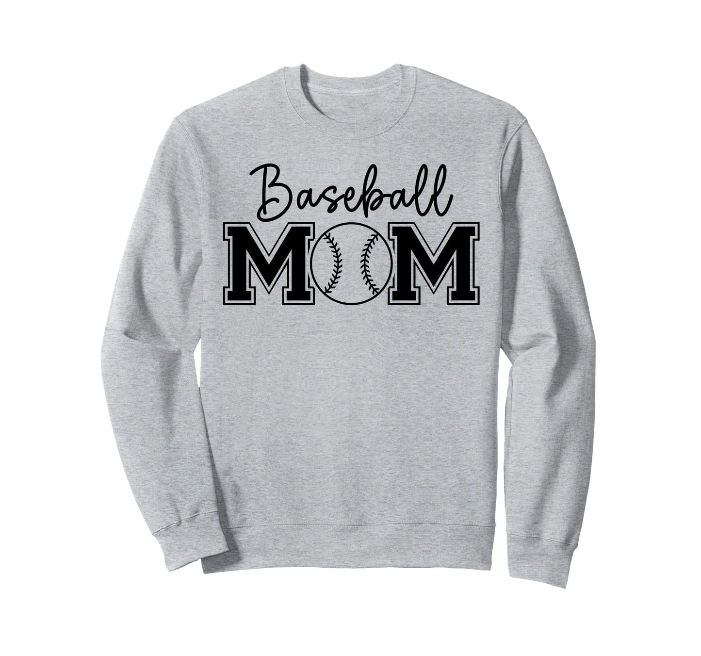 Funny Baseball Mom Baseball Sweatshirt - Casual Everyday Wear for Adults - T-Shirt, Sweatshirt, Hoodie