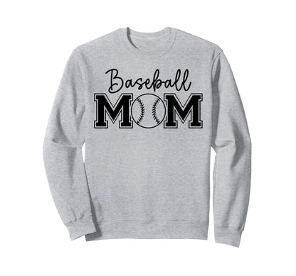 Funny Baseball Mom Baseball Sweatshirt - Casual Everyday Wear for Adults - T-Shirt, Sweatshirt, Hoodie