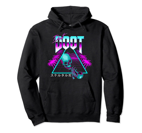 Doot Doot Mr Skeltal Aesthetic Vaporwave Hoodie - Custom Art Print Unisex - T-Shirt, Sweatshirt, Hoodie