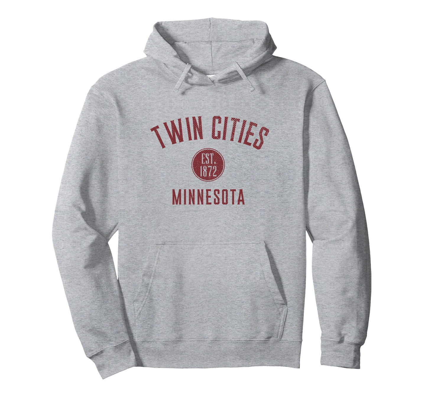 Twin Cities Minnesota Varsity Distressed Hoodie - Unique Graphic for Adults - T-Shirt, Sweatshirt, Hoodie