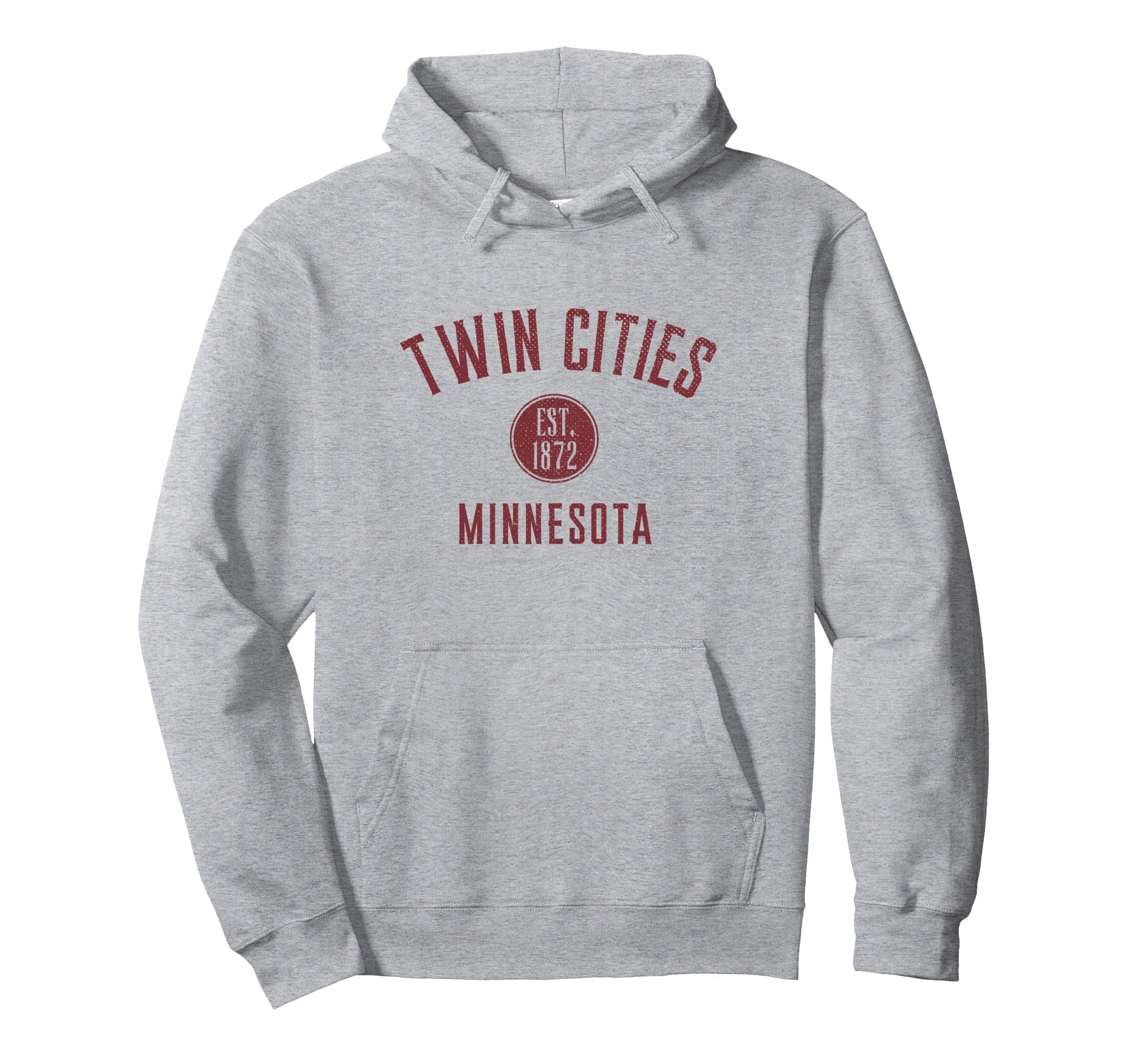Twin Cities Minnesota Varsity Distressed Hoodie - Unique Graphic for Adults - T-Shirt, Sweatshirt, Hoodie