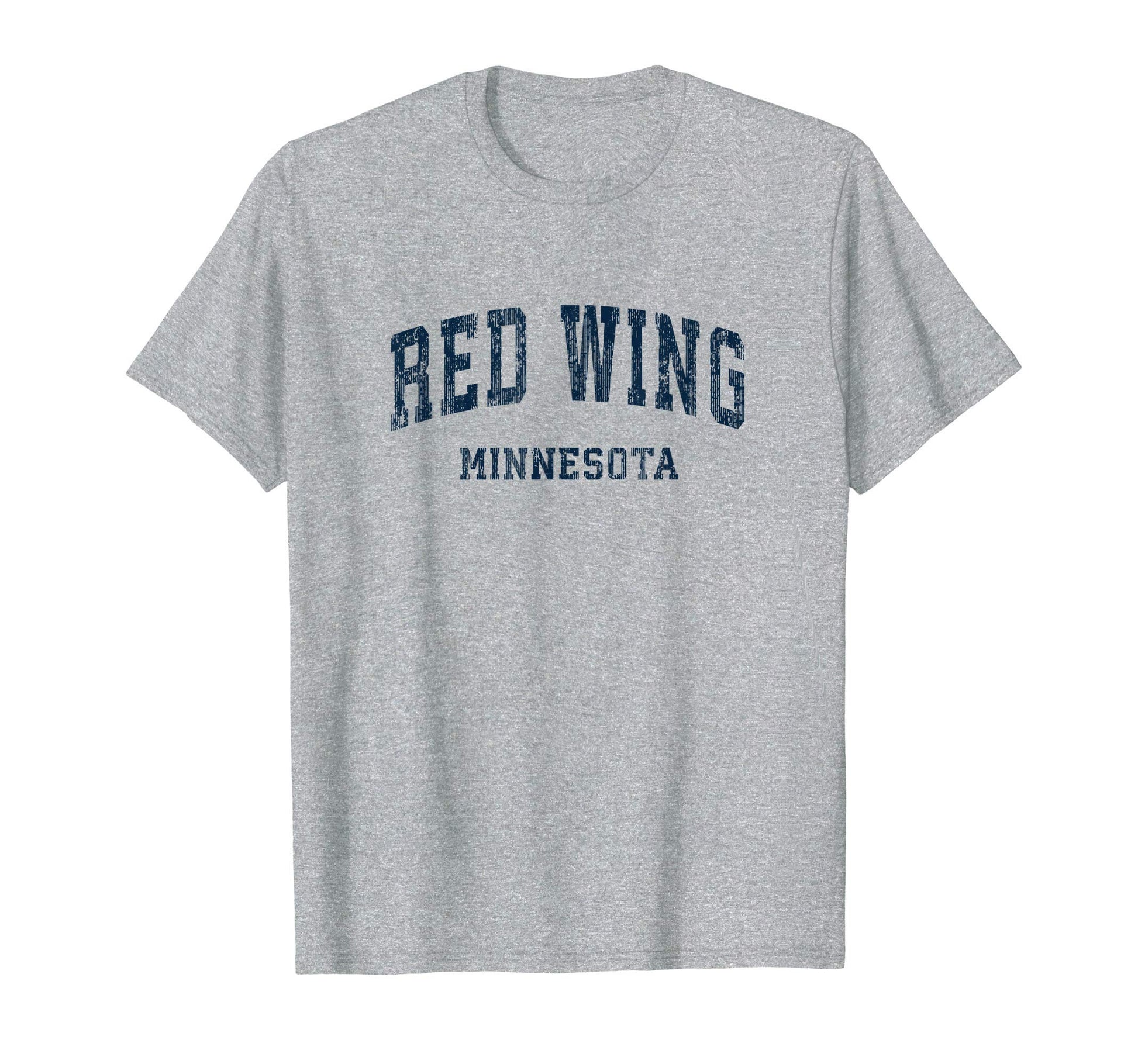 Red Wing Minnesota Mn Varsity Sports Navy T-Shirt - Graphic Print Men Women - T-Shirt, Sweatshirt, Hoodie