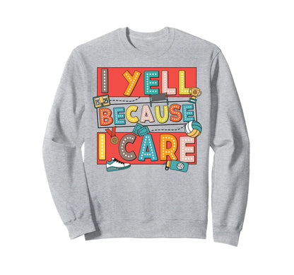 Volleyball Mom Dad Biggest Fan I Yell Sweatshirt - Novelty Apparel Unisex - T-Shirt, Sweatshirt, Hoodie