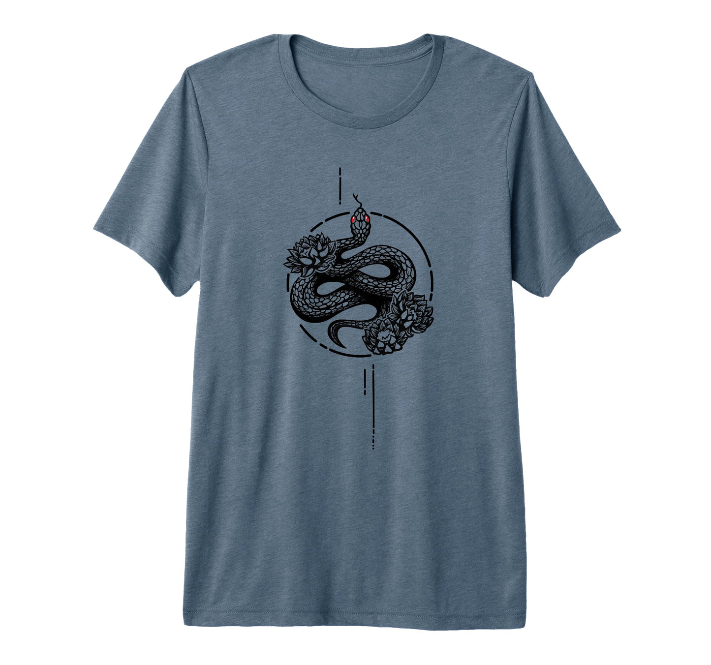 Water Lily Snake Reptile Eboy T-Shirt - Fun Novelty Design for Adults - T-Shirt, Sweatshirt, Hoodie