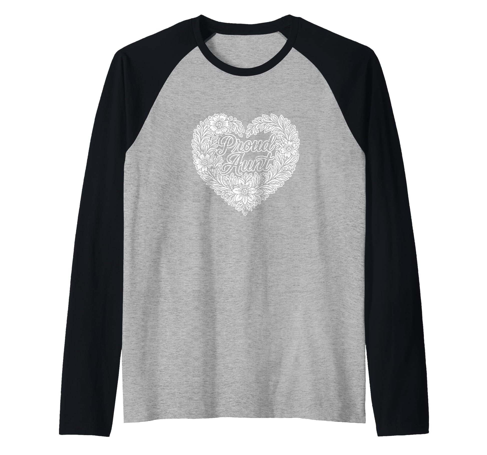 Aunt Life Tante Floral Heart Family T-Shirt - Novelty Apparel for Adults - T-Shirt, Sweatshirt, Hoodie