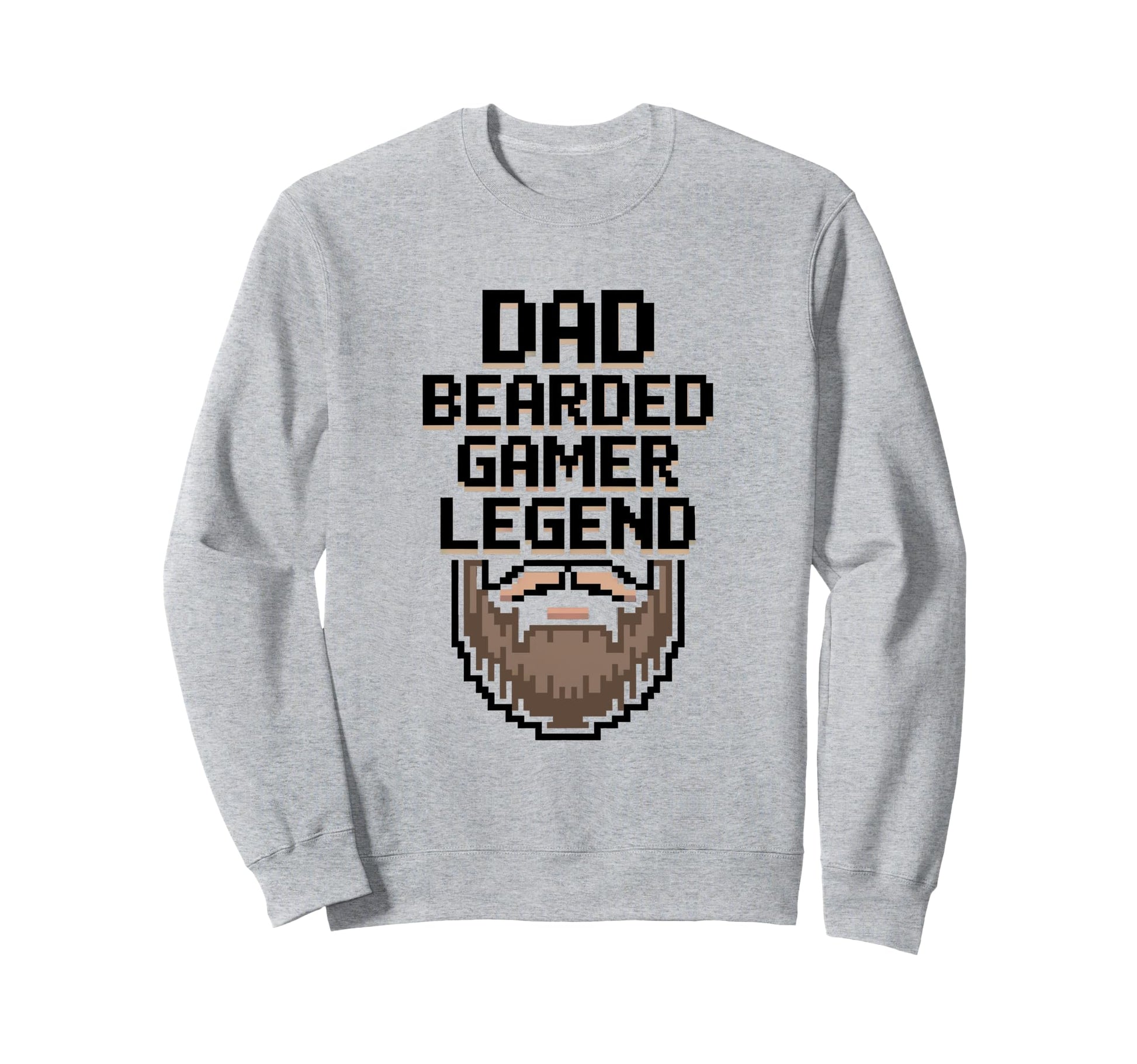 Funny Bearded Gamer Dad Gaming Dad Sweatshirt - Custom Art Print Men Women - T-Shirt, Sweatshirt, Hoodie