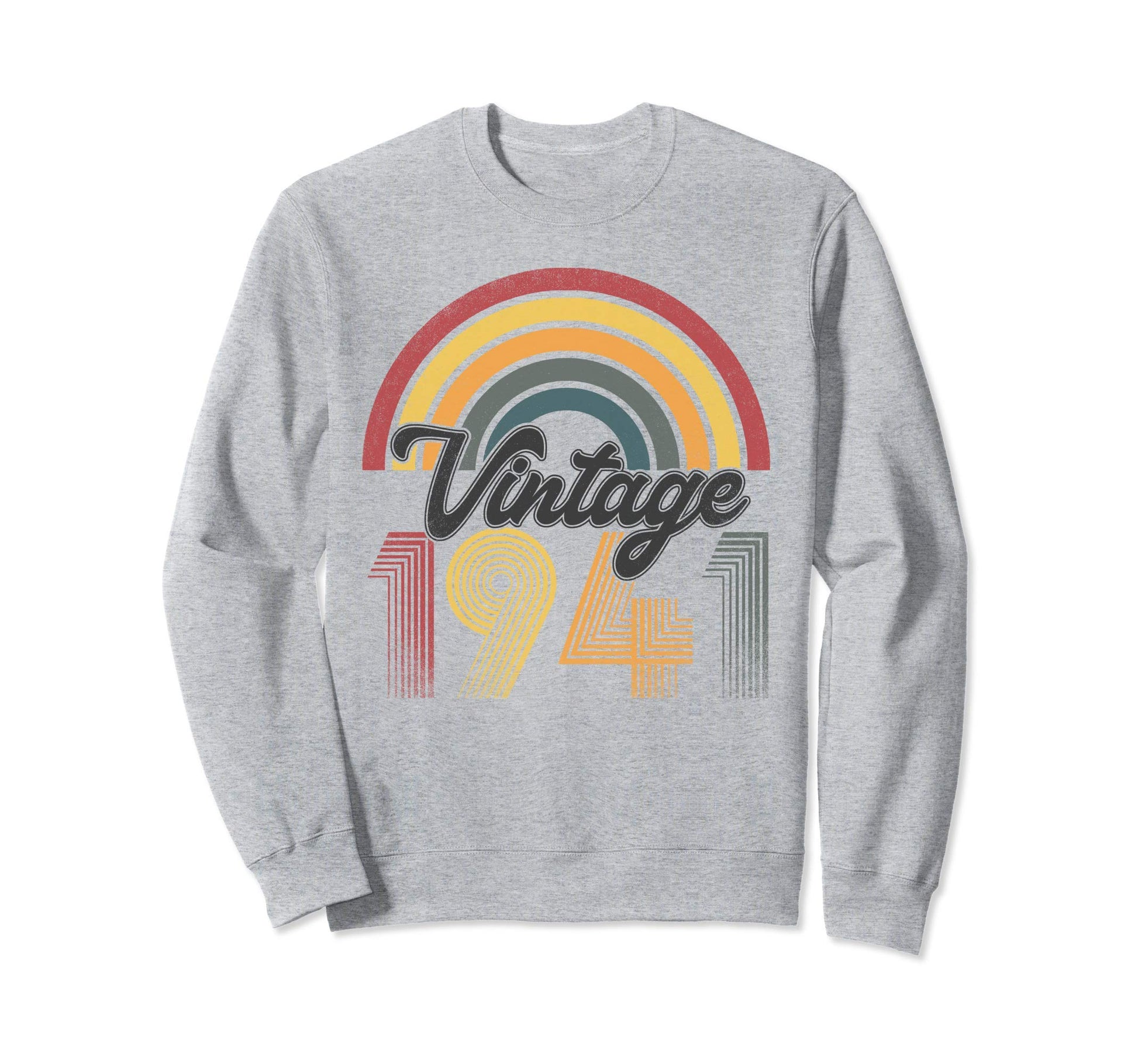 1941 80Th Birthday Gift Rainbow Sweatshirt - Streetwear Style Men Women - T-Shirt, Sweatshirt, Hoodie