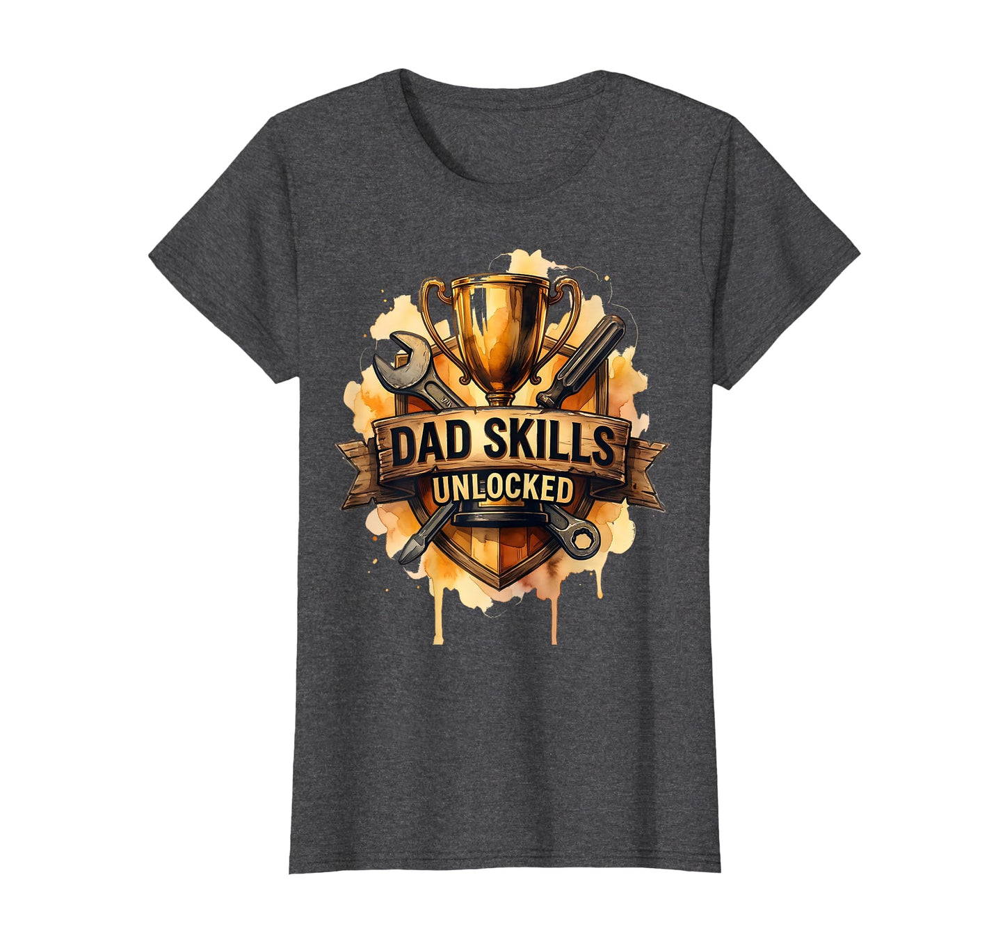 Dad Skills Unlocked Funny Fathers Day T-Shirt - Graphic Print for Adults - T-Shirt, Sweatshirt, Hoodie