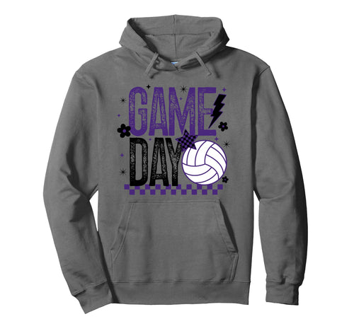 Volleyball Game Day Volleyball Mom Hoodie - Graphic Print for Adults - T-Shirt, Sweatshirt, Hoodie